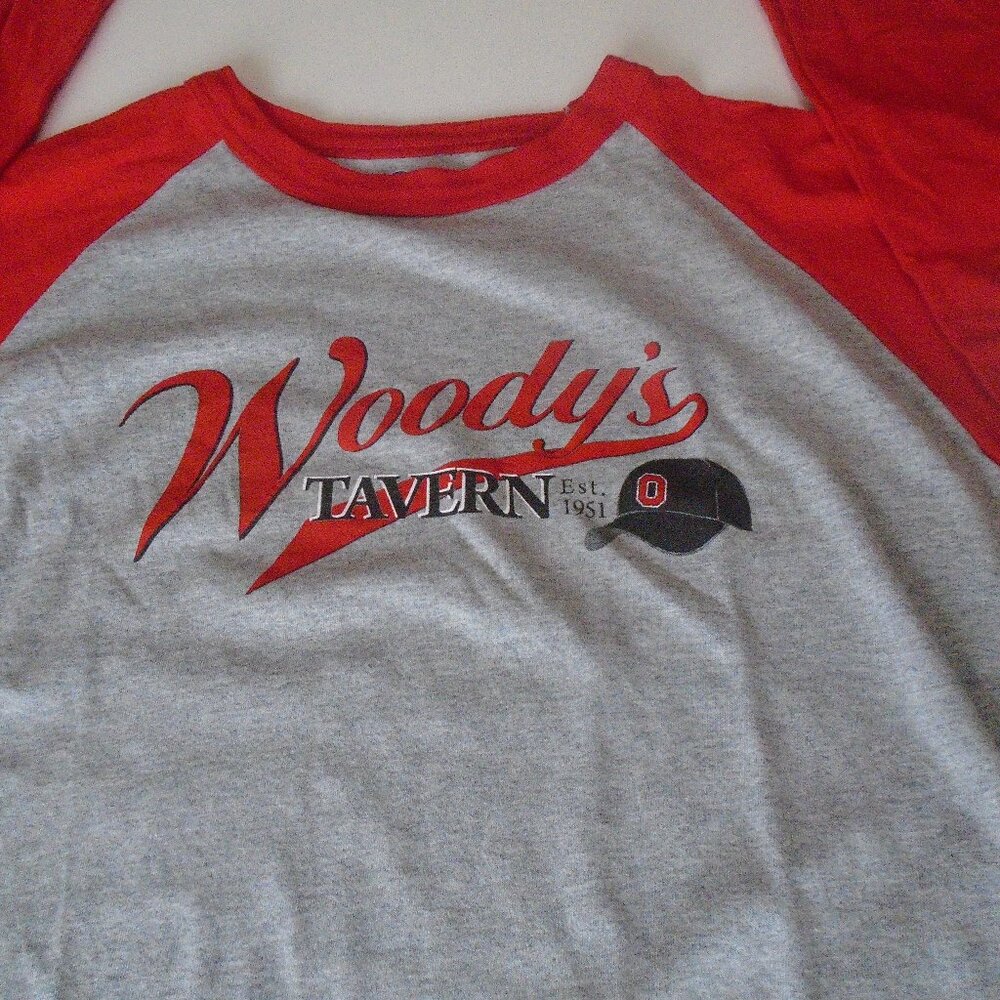 woodys tavern ohio state shirt adult size large champion BIN P1